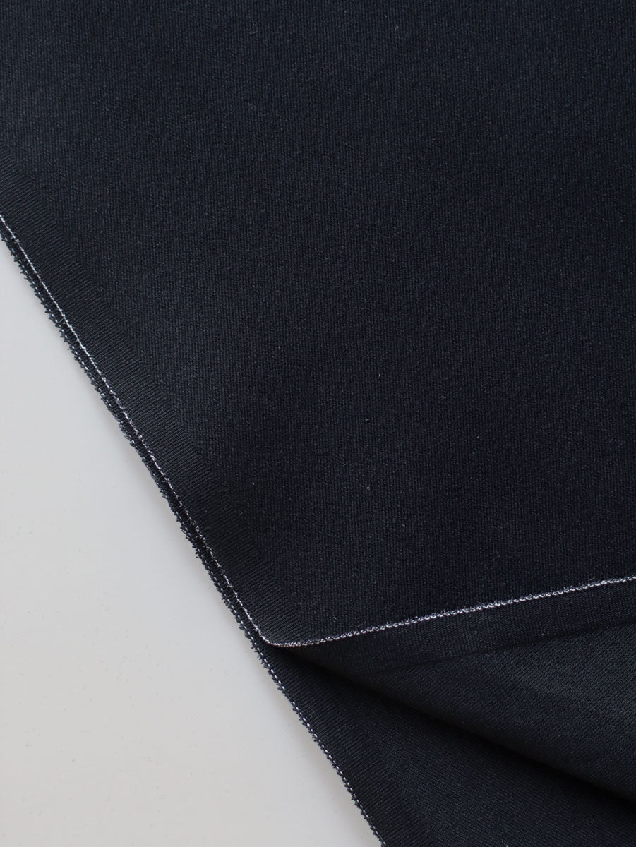 50x180 cm // Noreen Raw Stretch Denim - Deep black