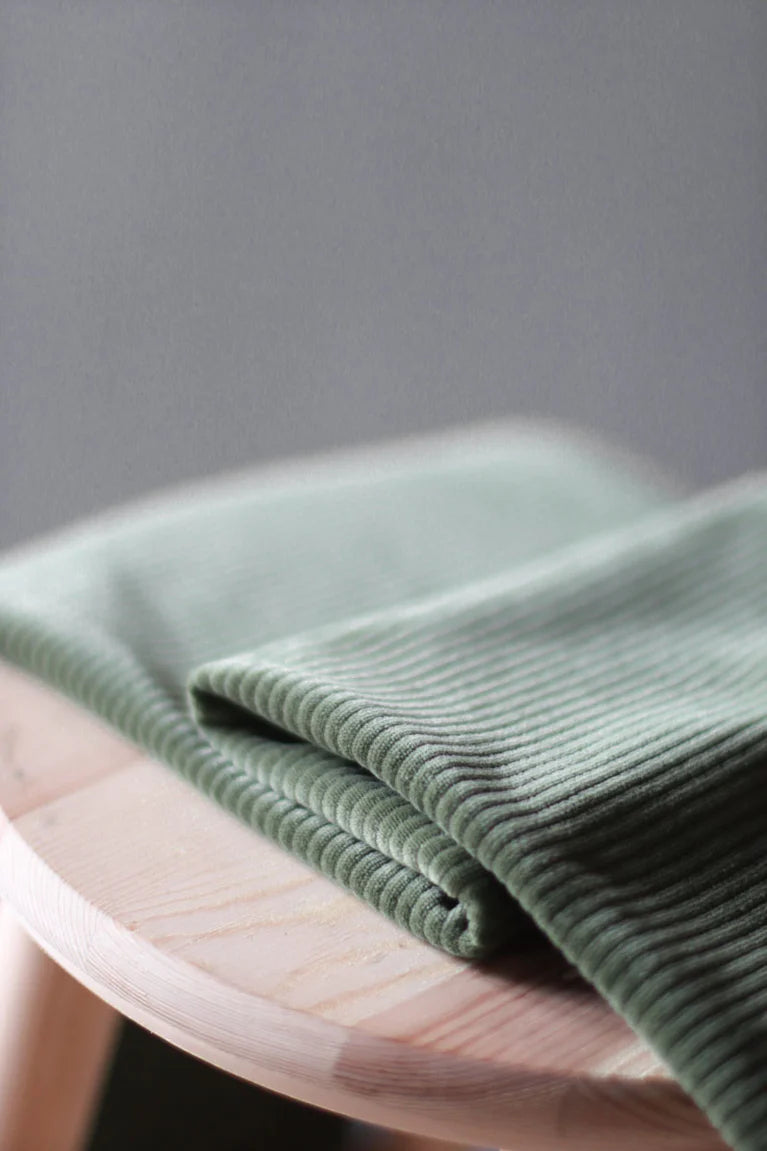 60x150 cm // Organic Velvety Cord - Olive