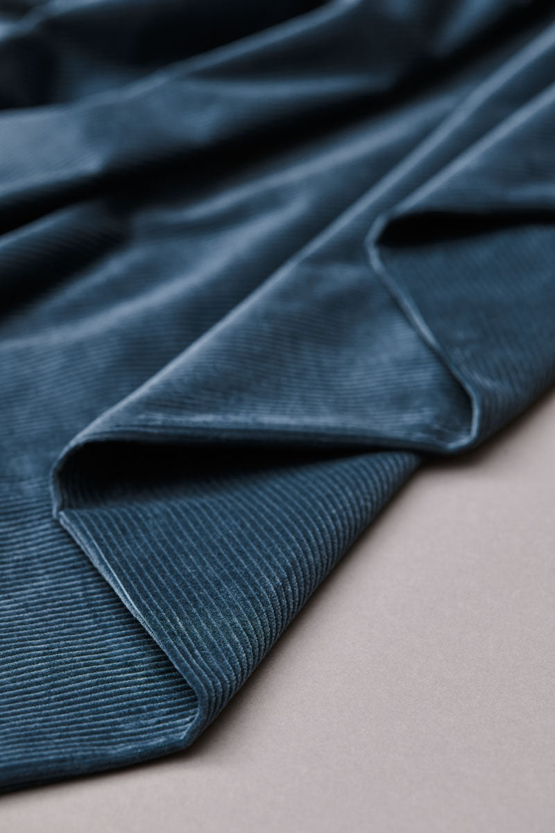 60x150 cm // Organic Kora Corduroy - Thunder