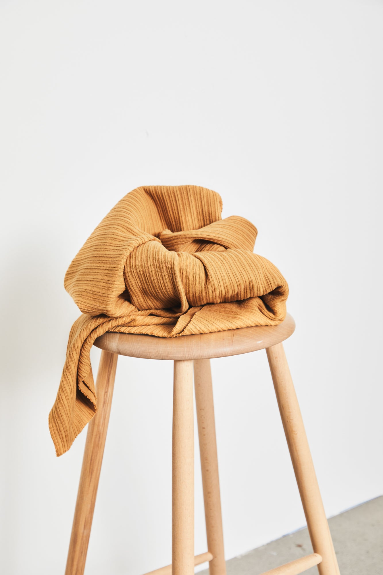 60x140 // Organic Selanik Knit - Dry Mustard