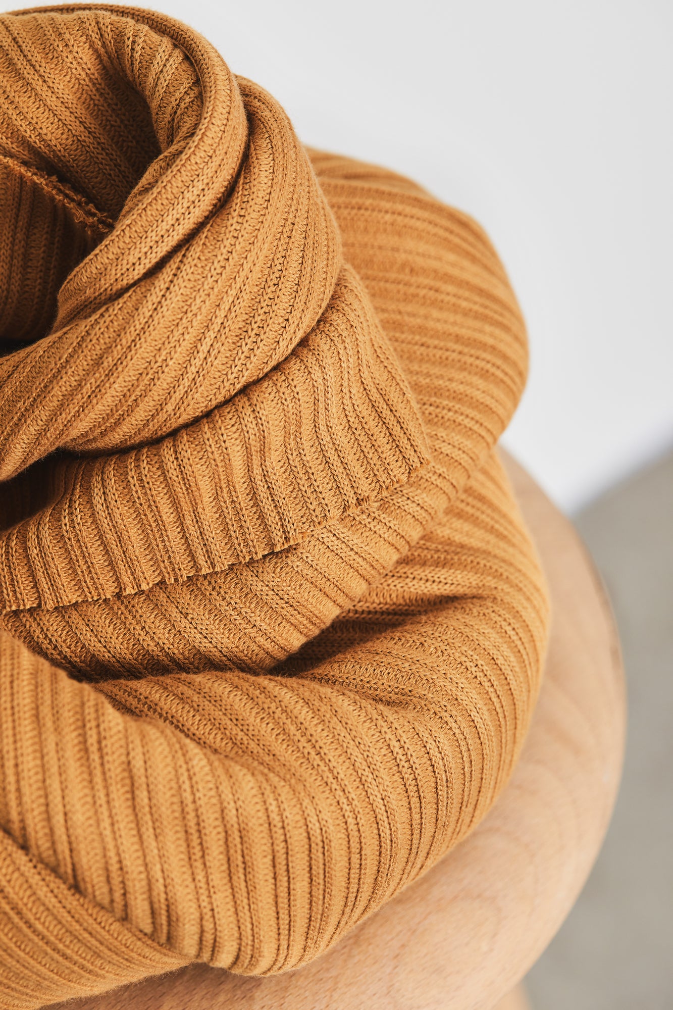 60x140 // Organic Selanik Knit - Dry Mustard