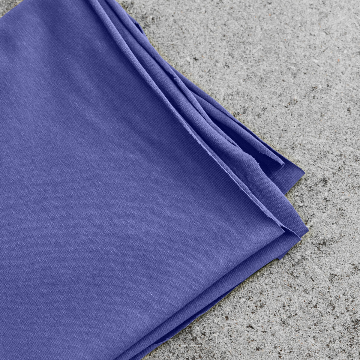 65x150 cm // Organic Single Stretch Jersey - Violet Blue
