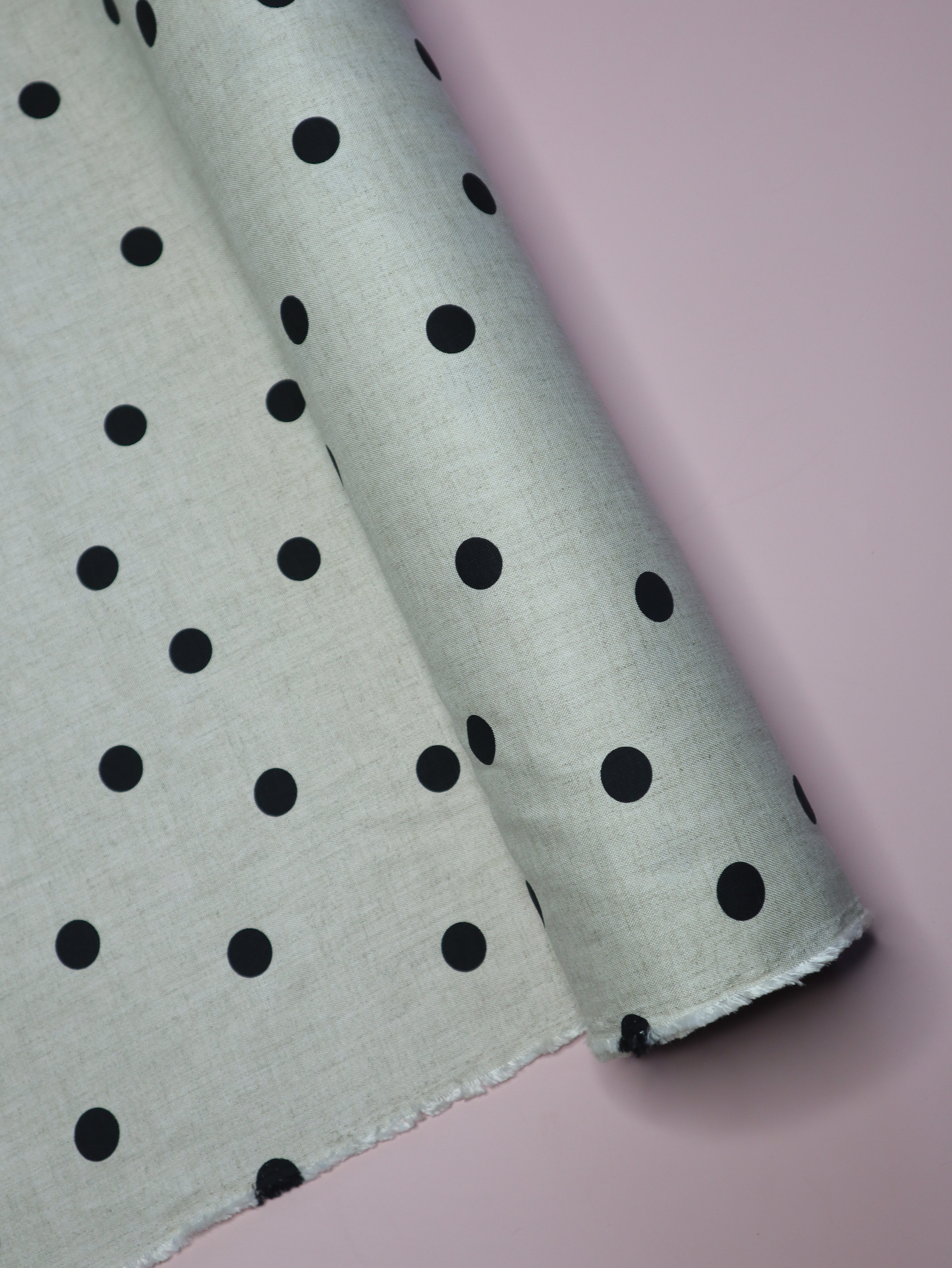Polka Raw - Japanese Viscose/Linen