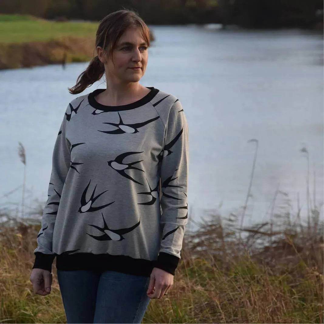 Boxy Raglan Sweater sewing pattern Wardrobe By Me