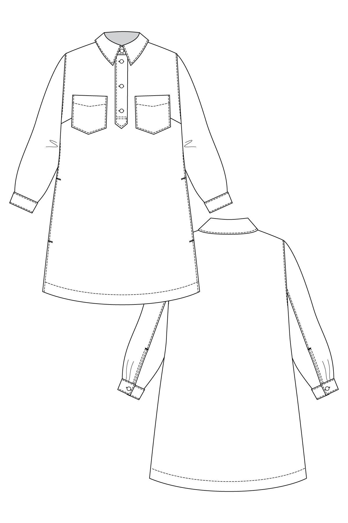 LOVIISA denim dress
