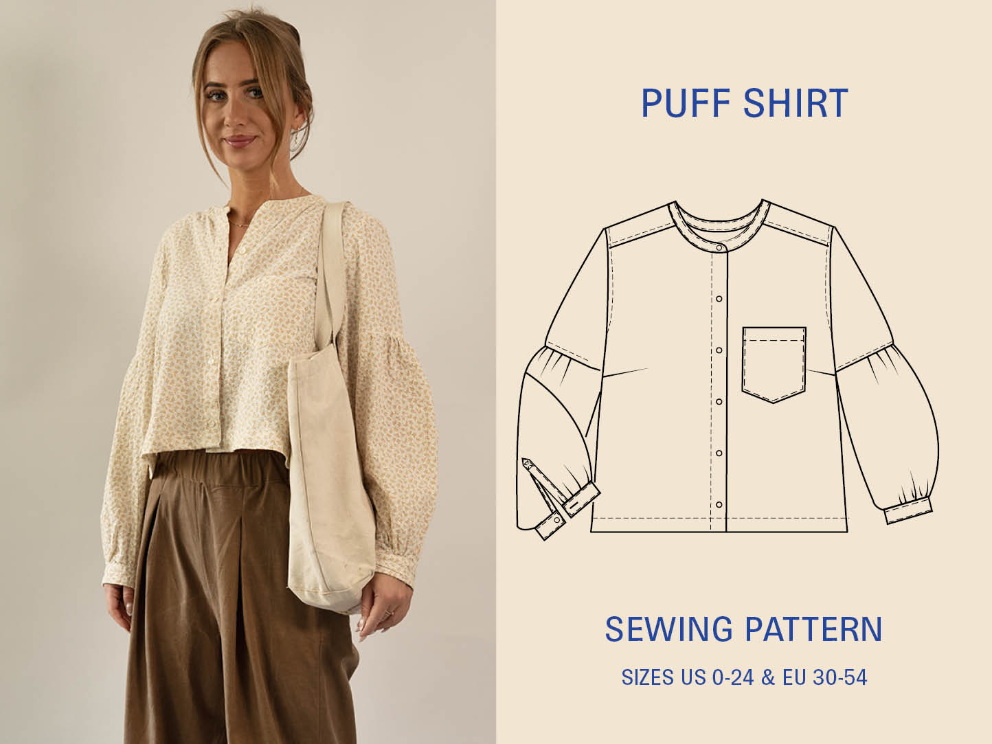 Puff Shirt sewing pattern