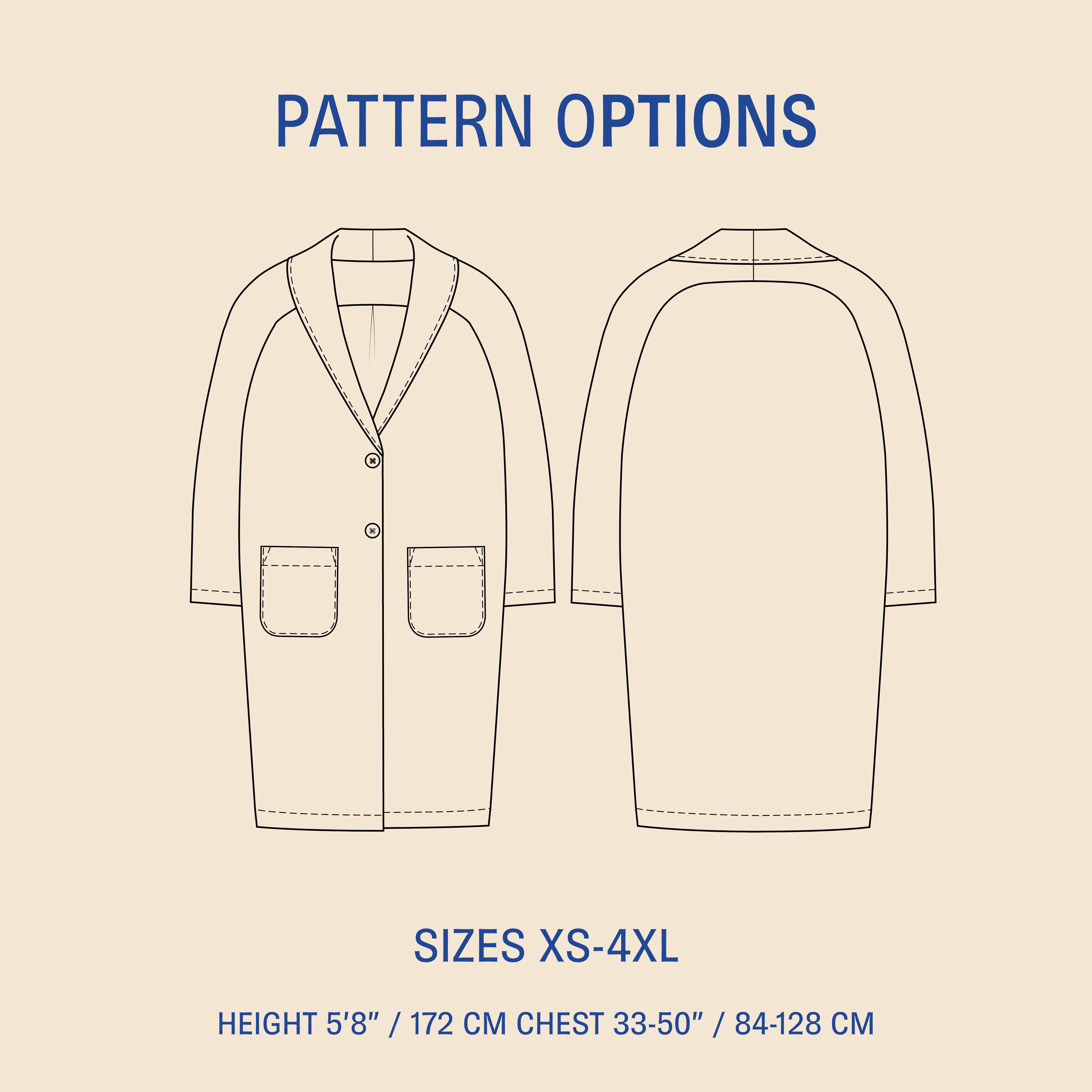 Cocoon Coat sewing pattern