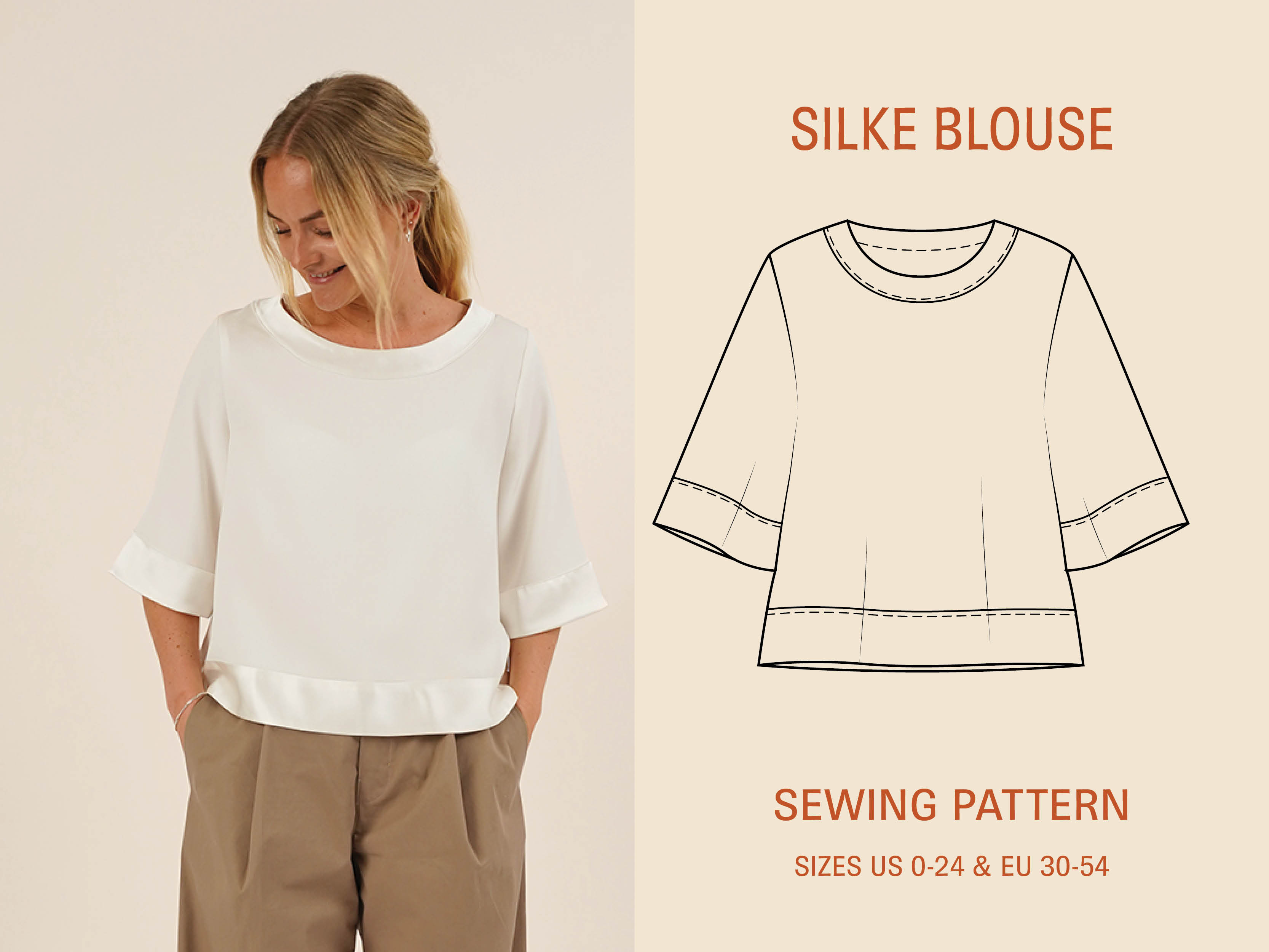 Silke Blouse Sewing pattern
