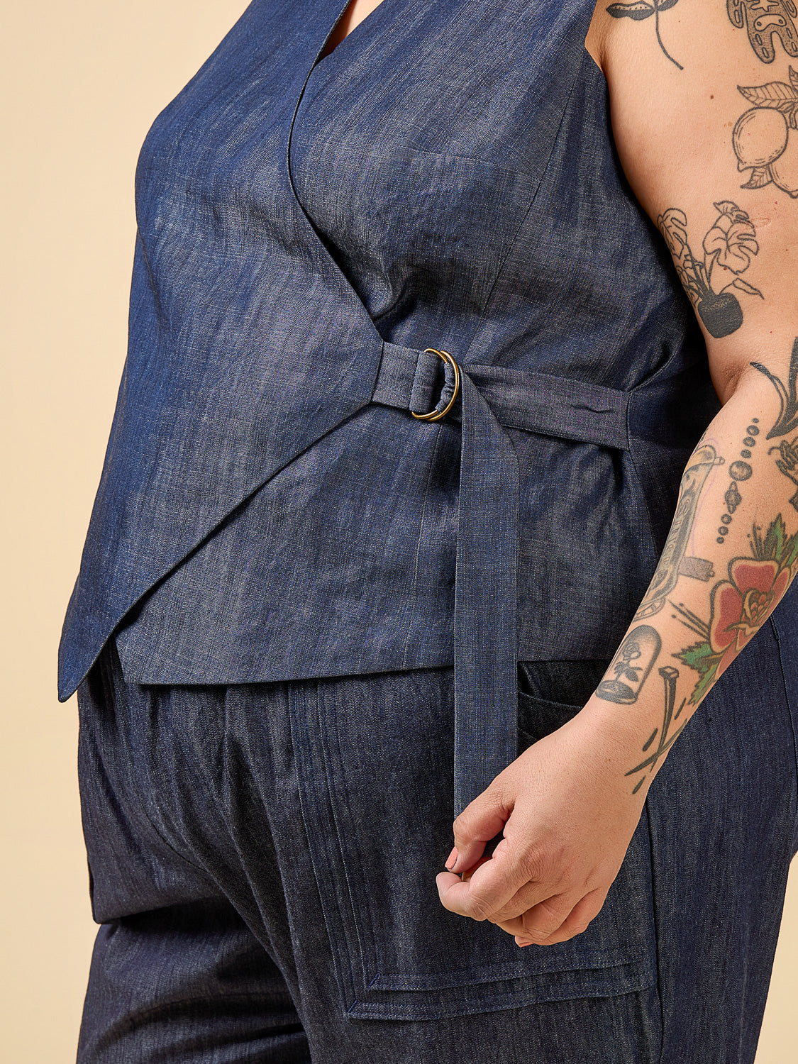 Aylin Wrap Dress + Vest