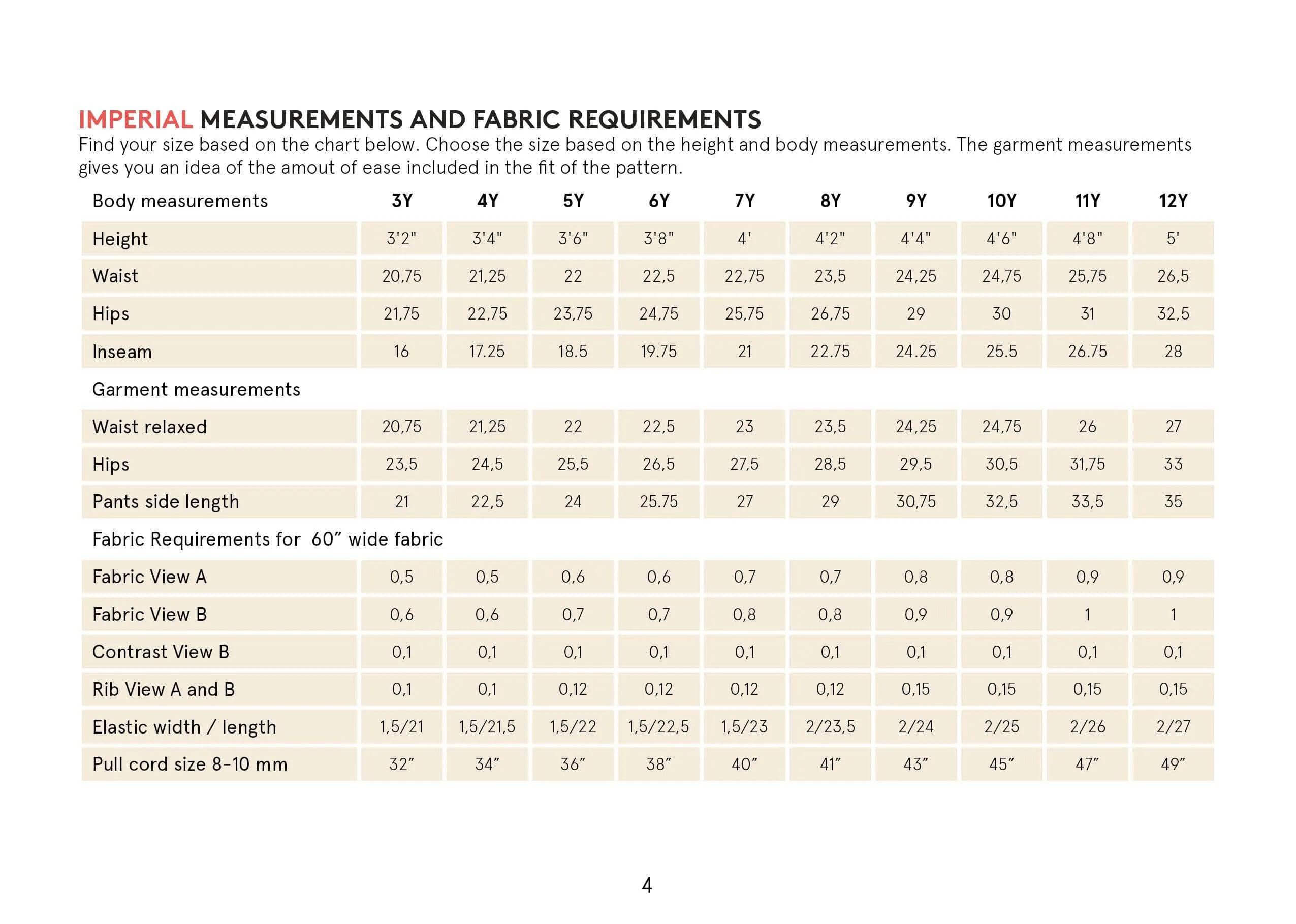 Kids sweatpants sewing pattern Wardrobe By Me