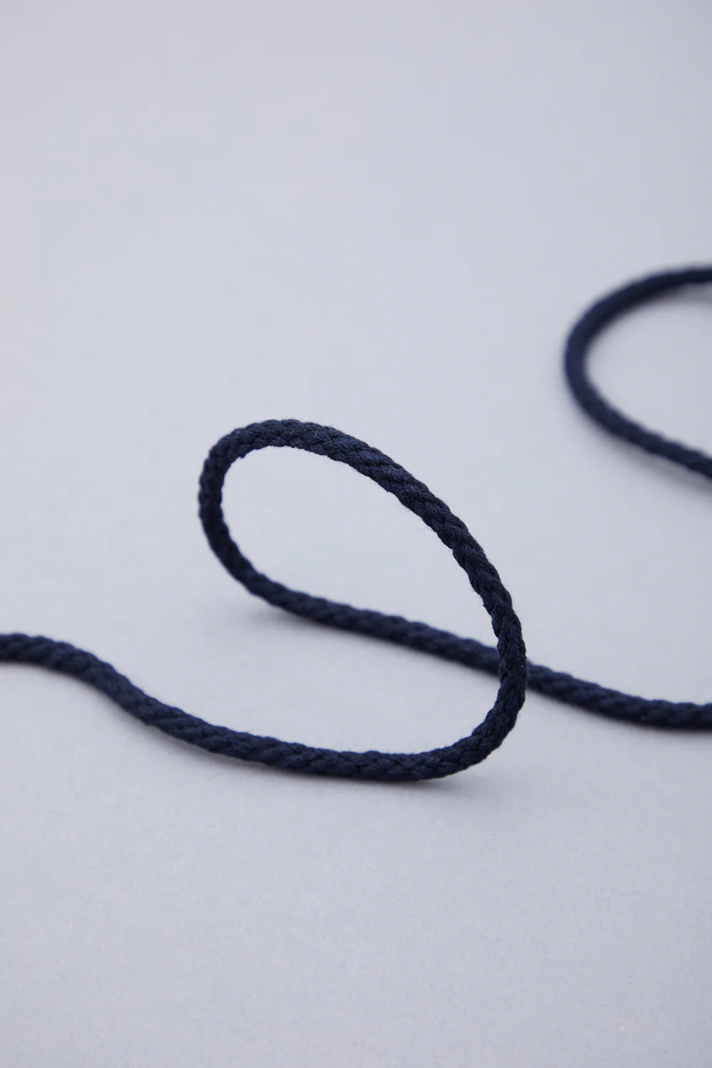 100 cm // Round Cotton Cord 5 mm - Indigo Night