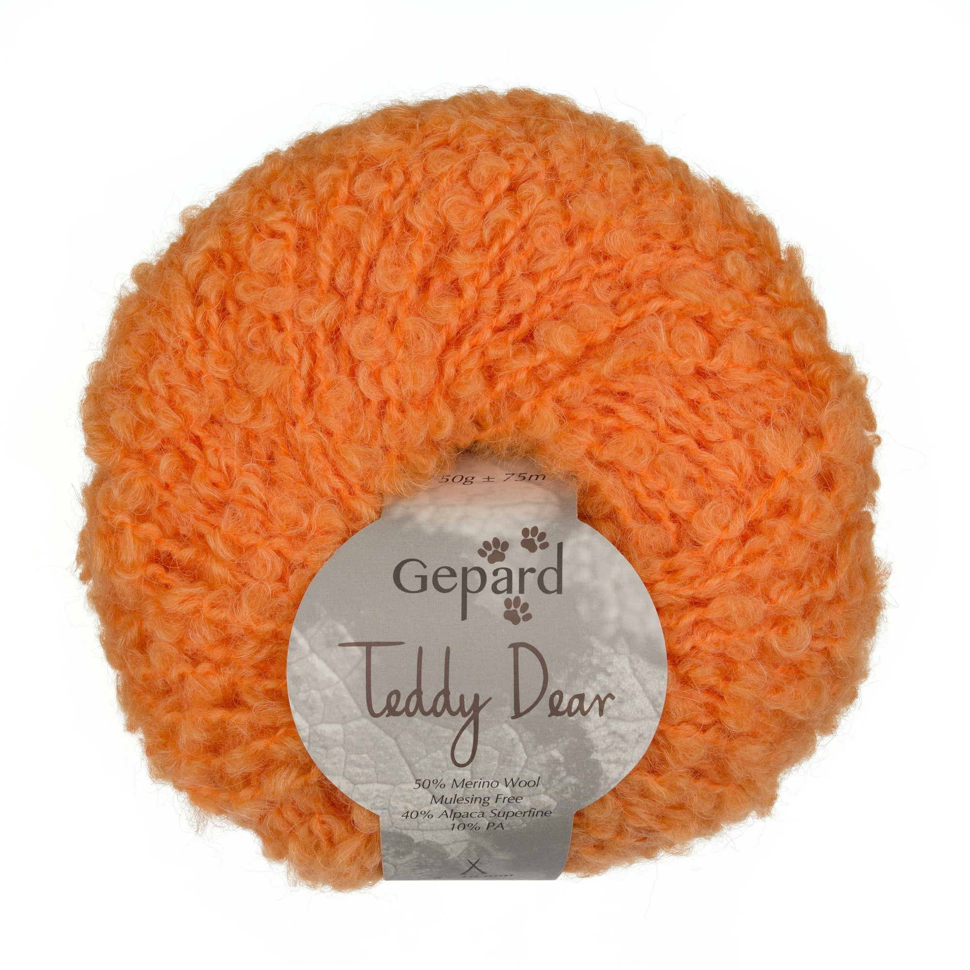 Teddy Dear 214 Orange yarn ball