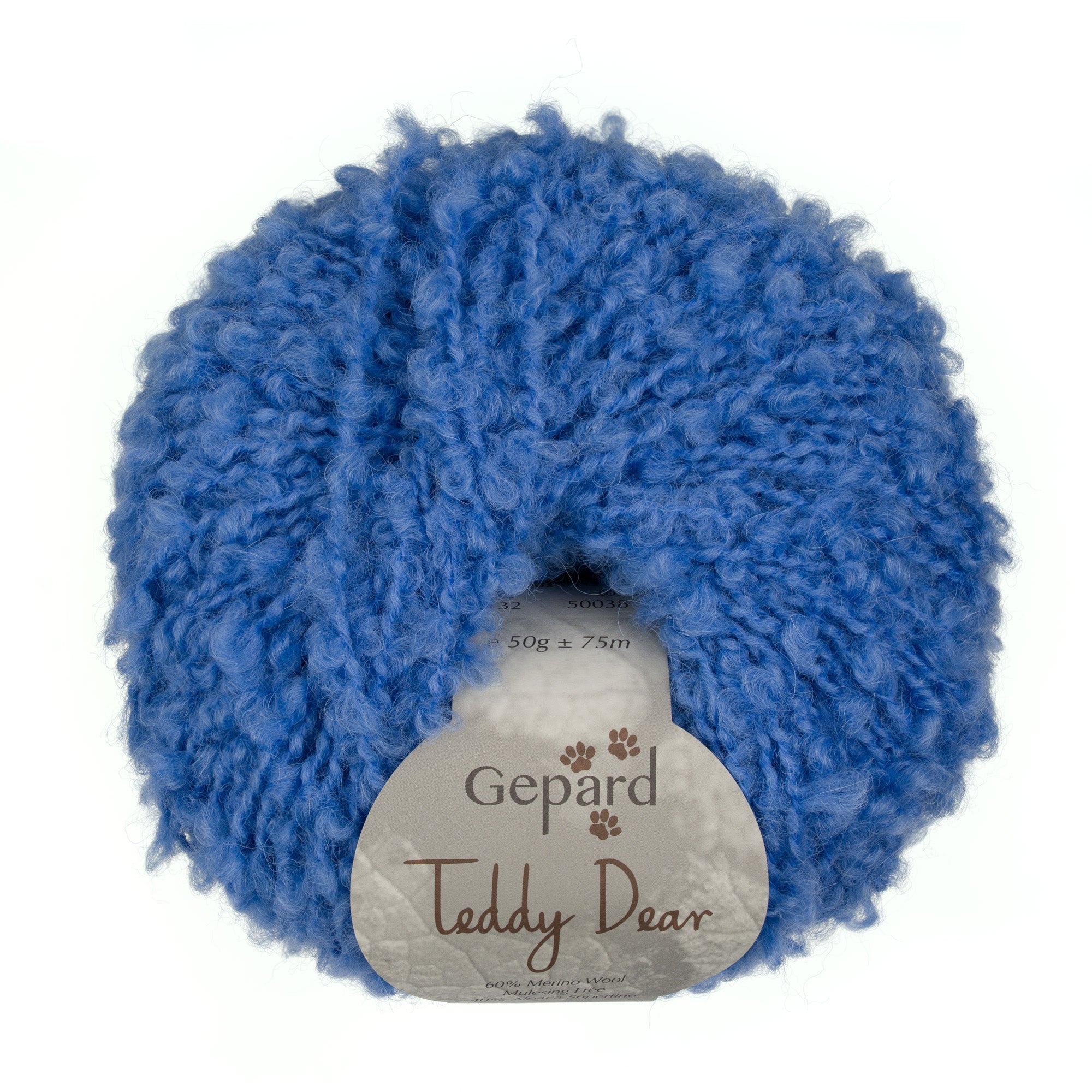 Teddy Dear 732 Bright Blue yarn ball