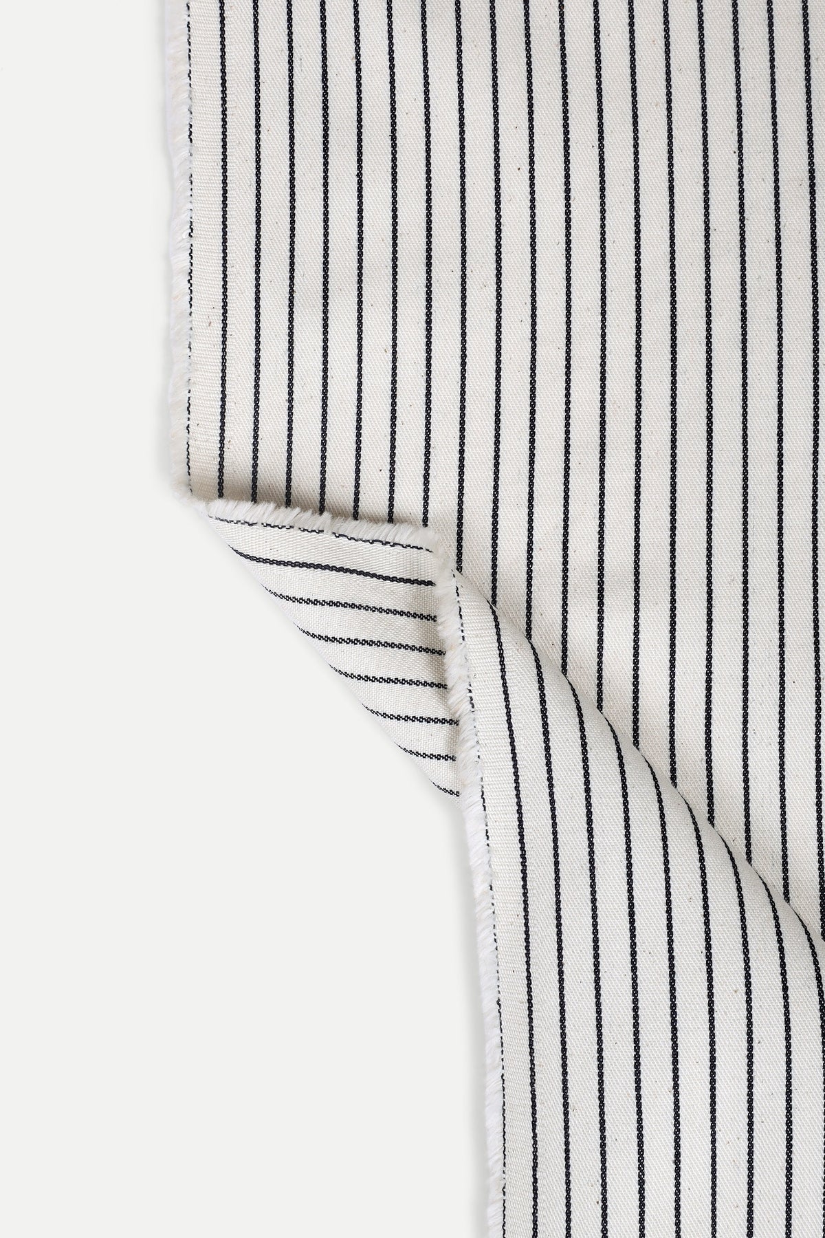 Denim Stripes Off White - Fabric - 3