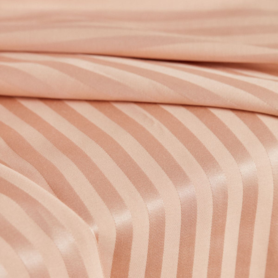 70x150 cm // Stripes Viscose/Cotton - Blush