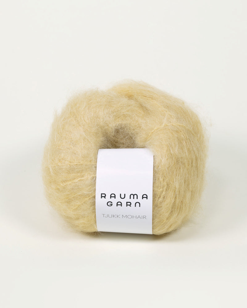 Rauma Tjukk Mohair 005 Lav yarn ball