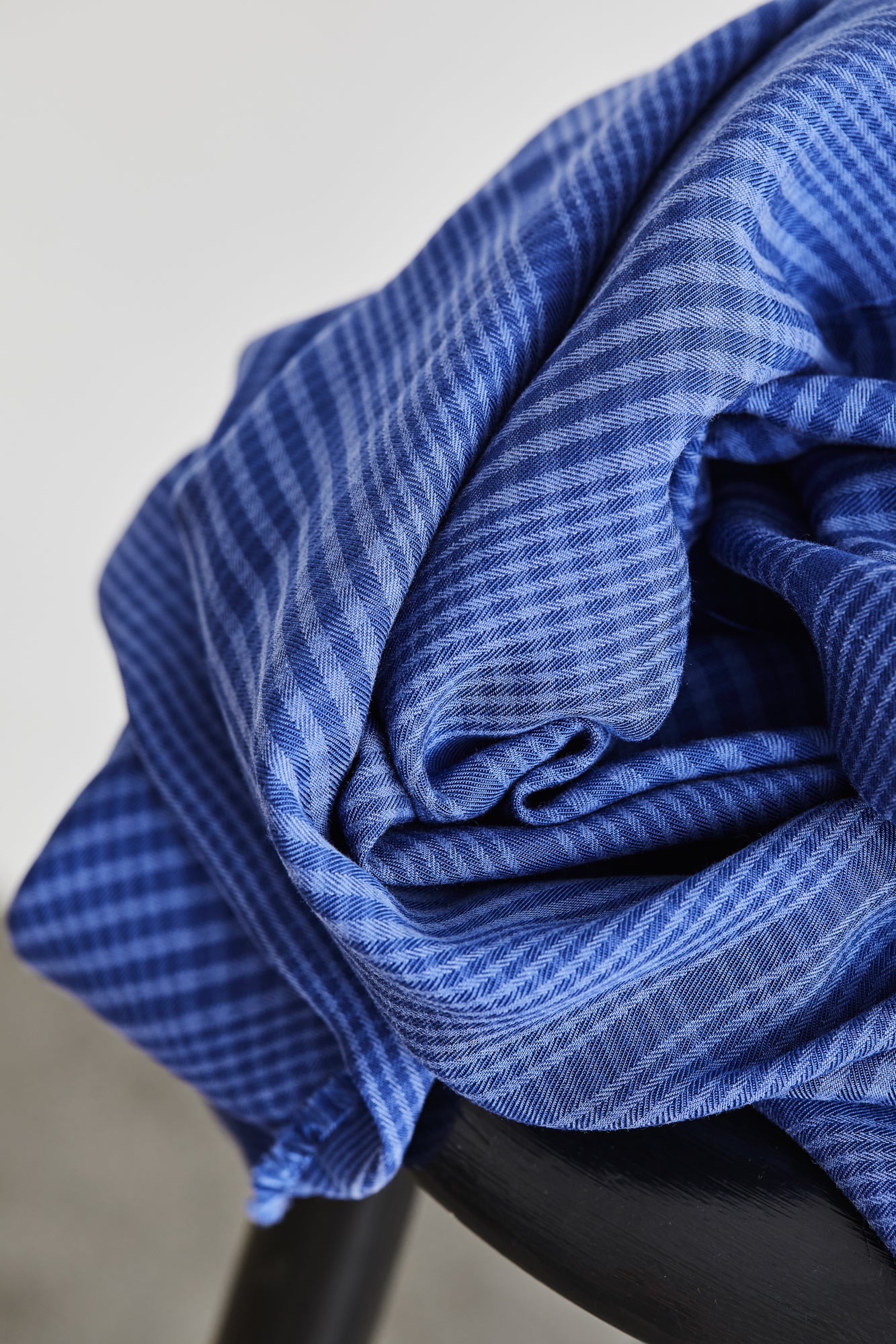 75x150 cm // Two-tone Plaid - Lapis
