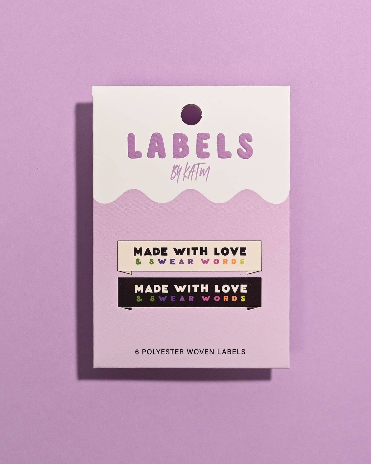Made With Love & Swear Words Woven Labels