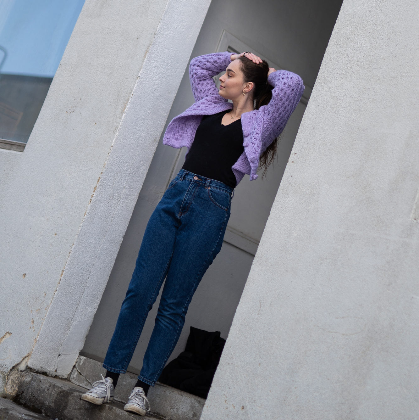 Lavender cardigan