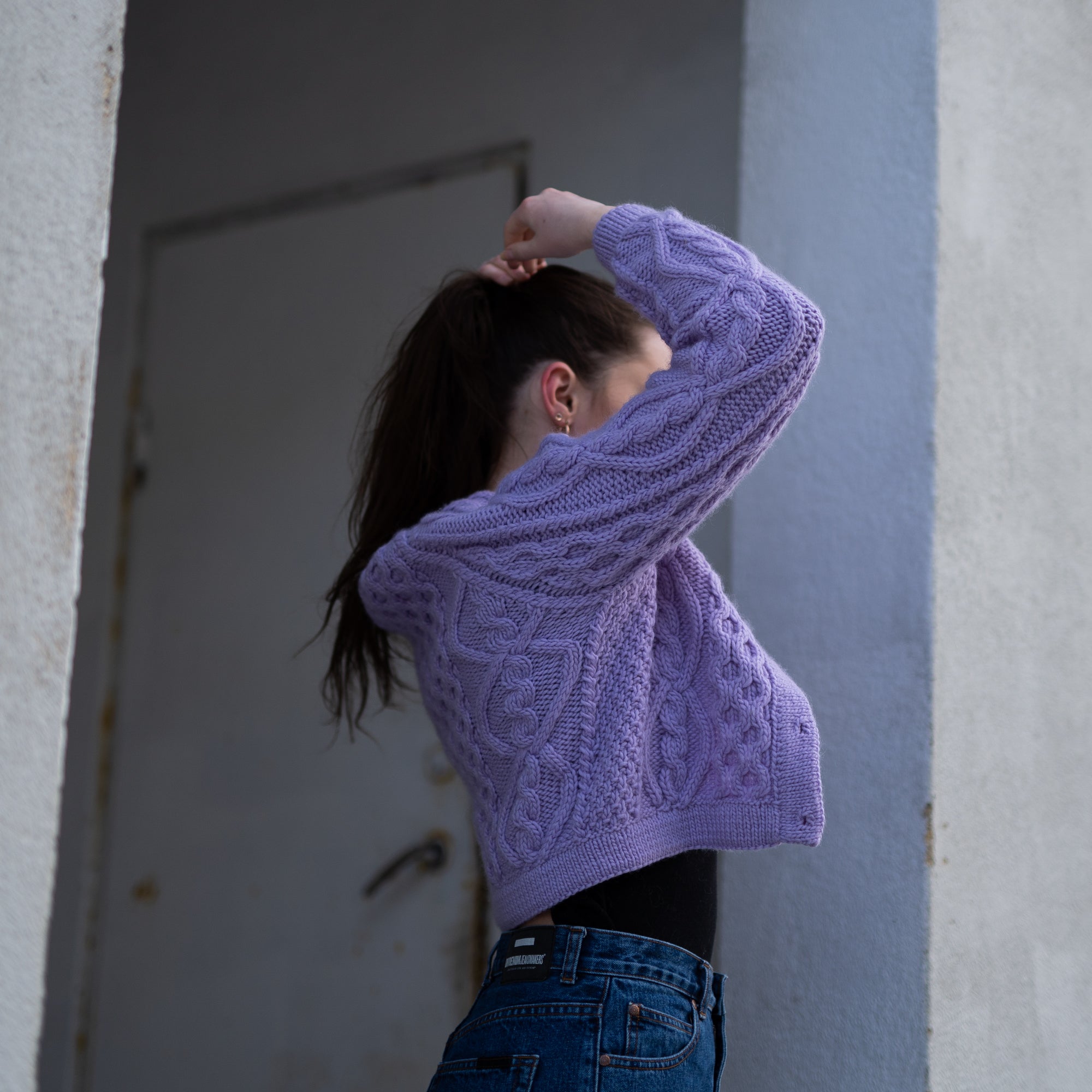 Lavender cardigan