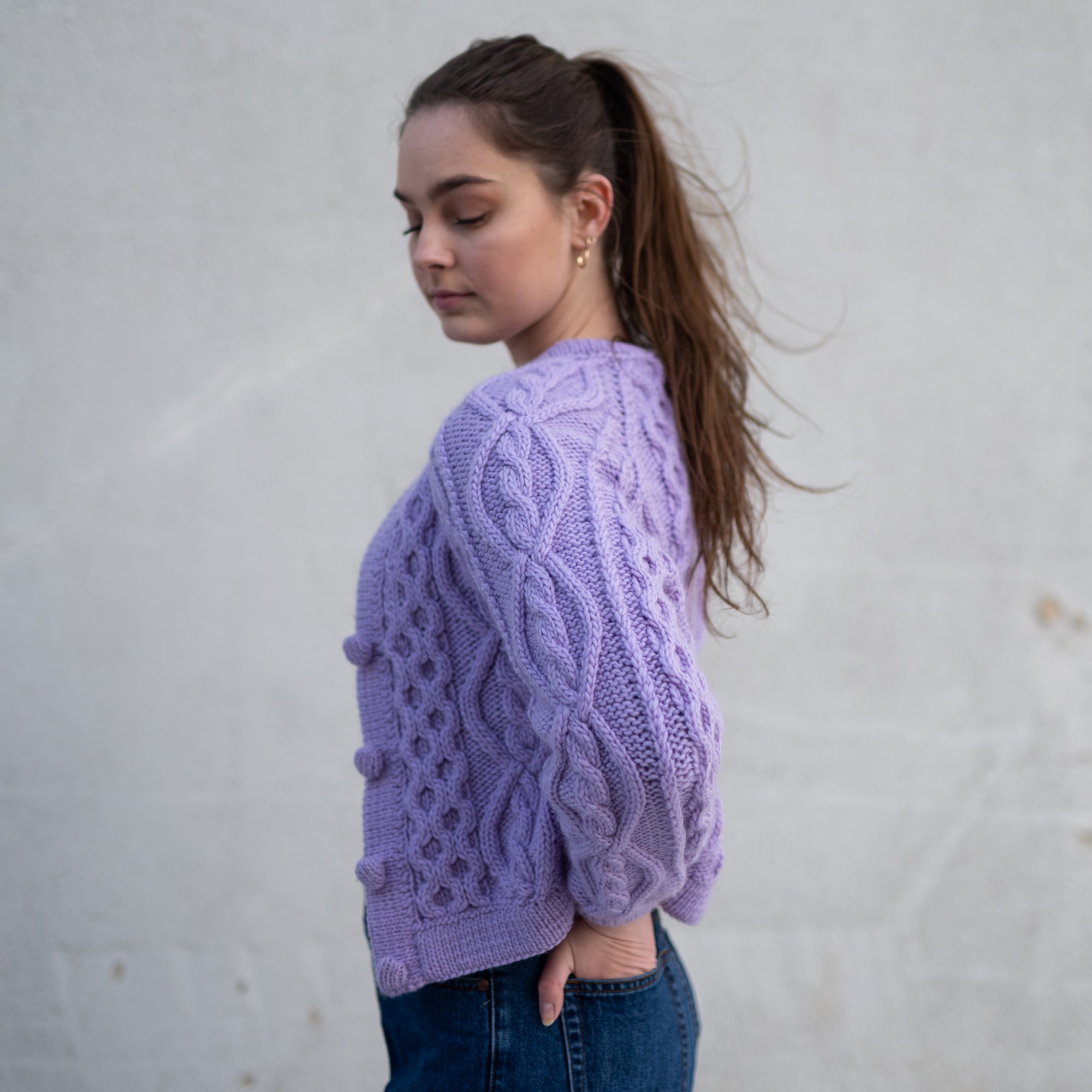 Lavender cardigan