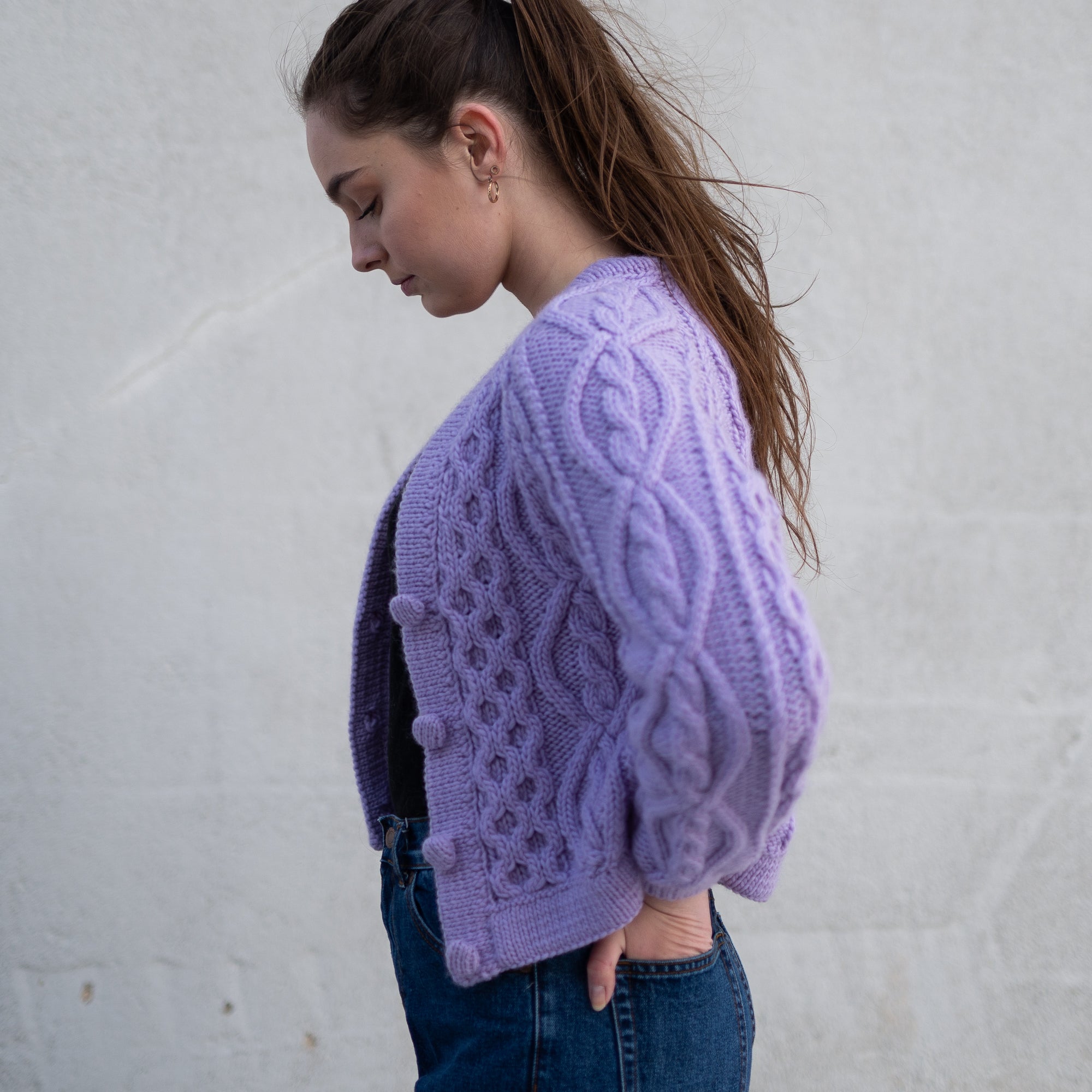 Lavender cardigan