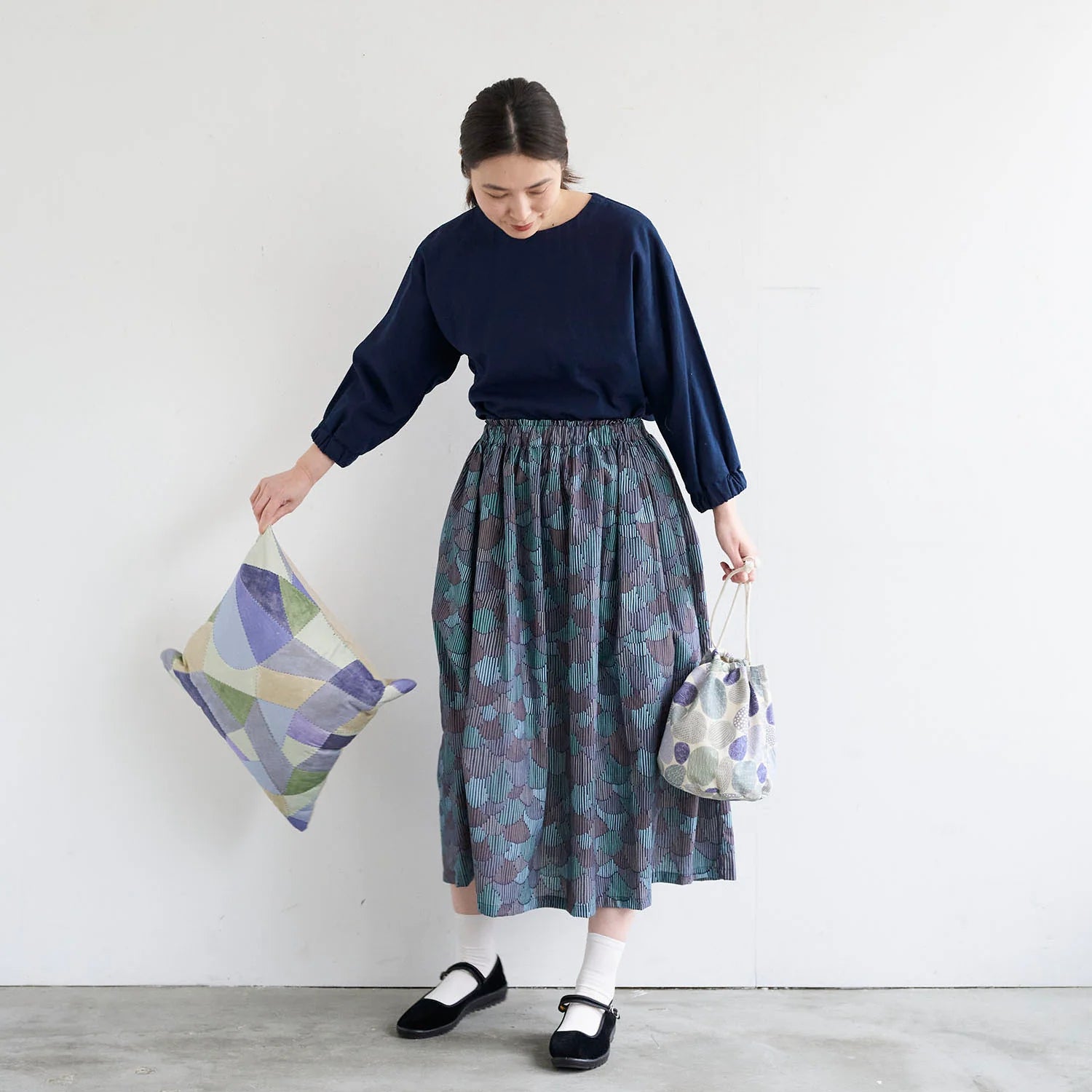 Bookhou Pathway Scallops - Cotton/Linen Sheeting