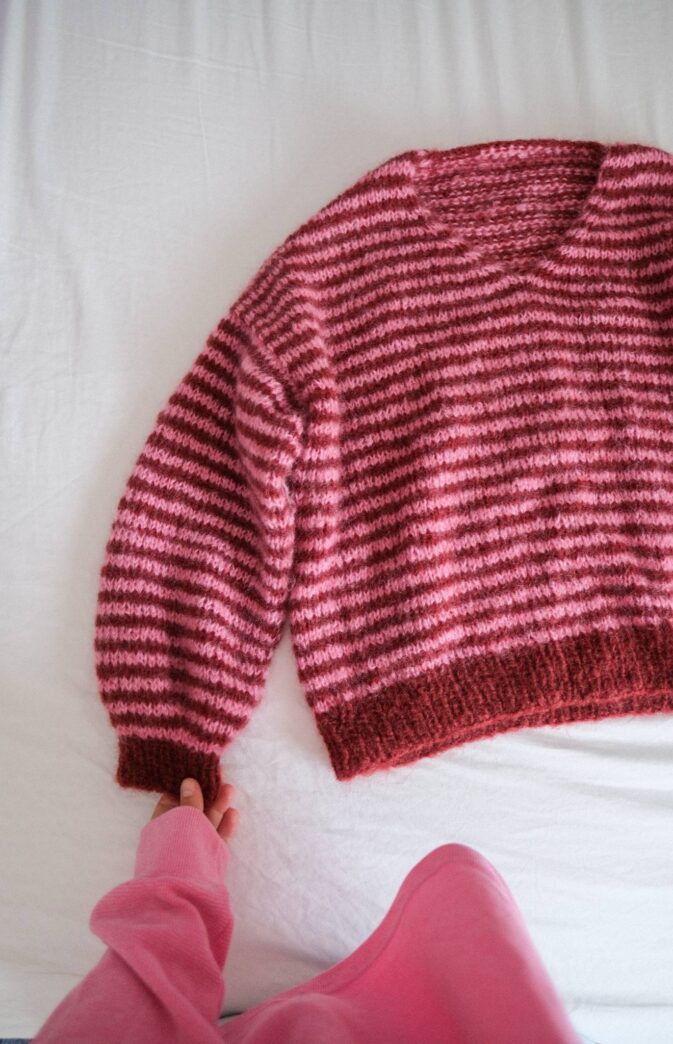 Vanilla V-neck sweater