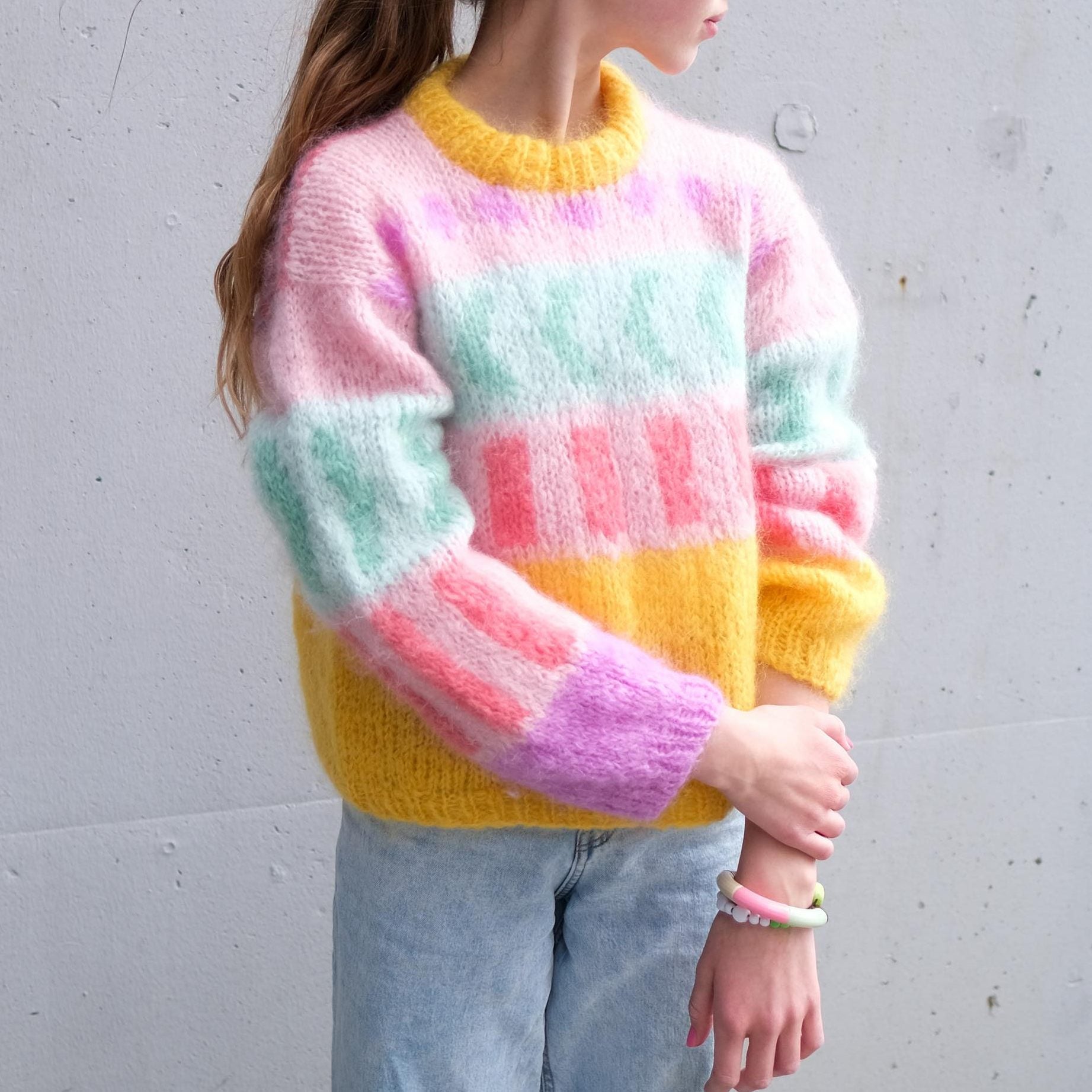 Candyfloss 80`s sweater kids