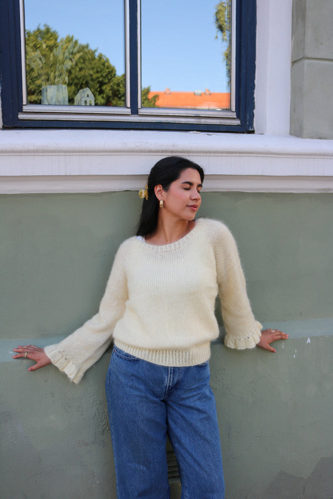 Rauma 387-7B Mild Mohair knitting pattern
