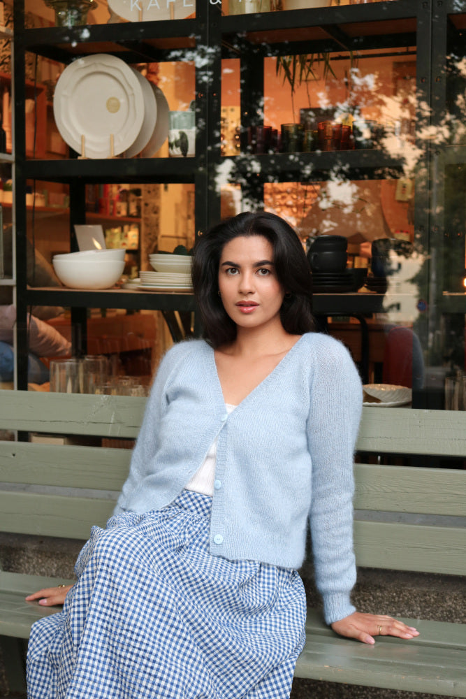 Rauma 387-8B Mild Mohair knitting pattern