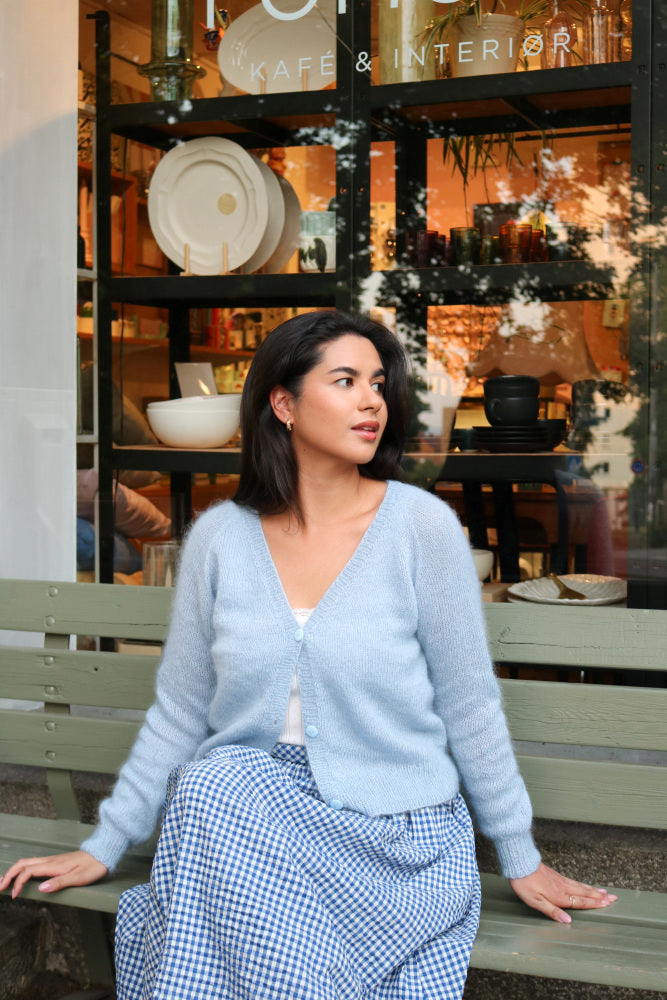 Rauma 387-8B Mild Mohair knitting pattern