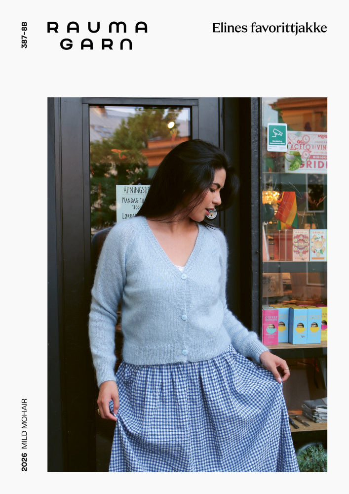 Rauma 387-8B Mild Mohair knitting pattern