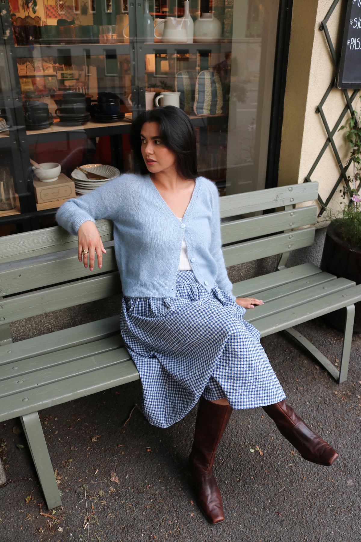 Rauma 387-8B Elines favorittjakke in Mild Mohair