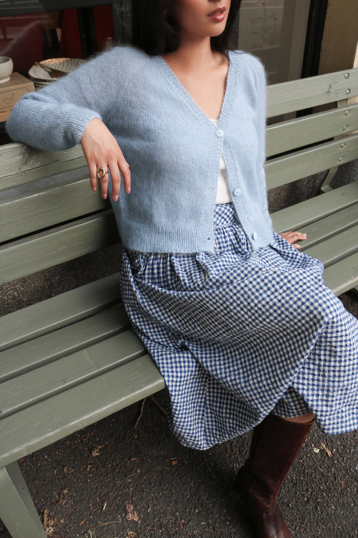 Rauma 387-8B Elines favorittjakke in Mild Mohair
