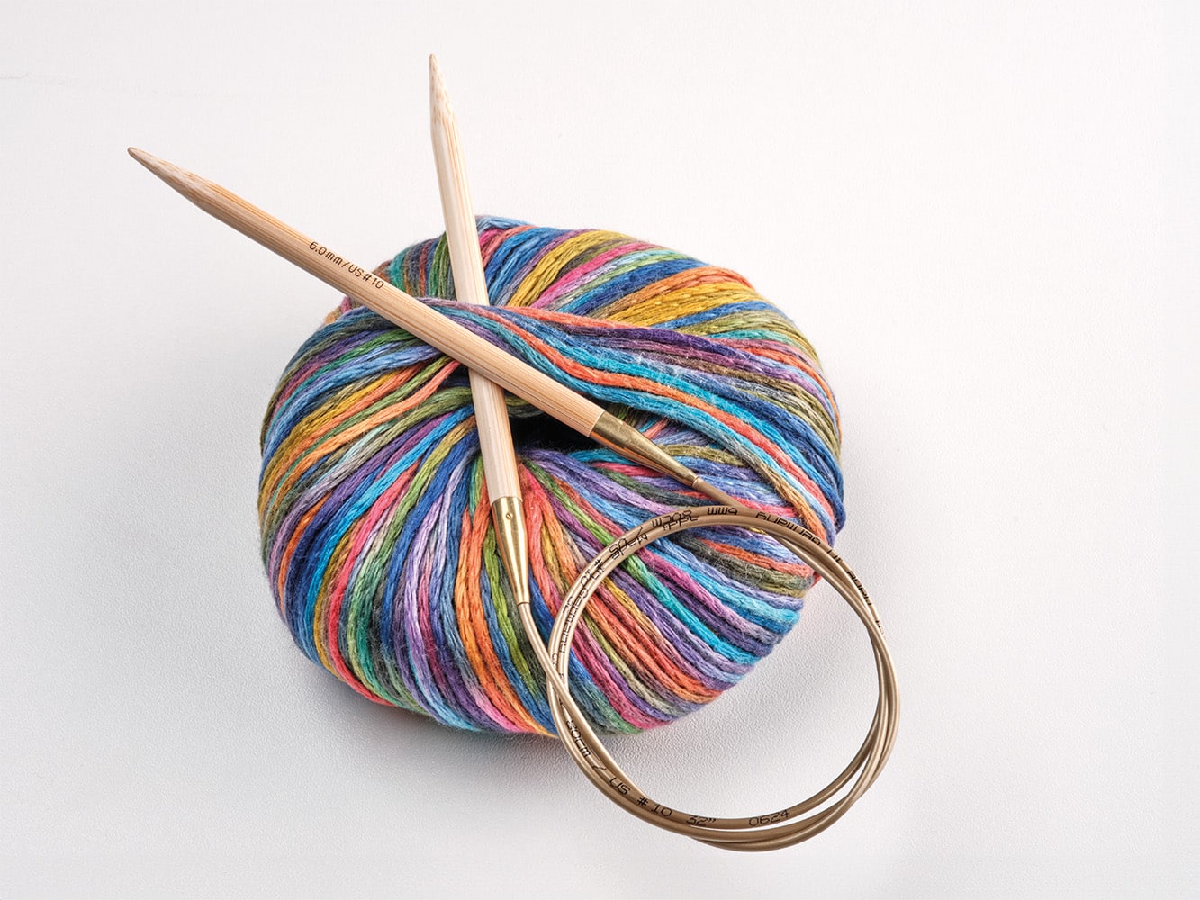Bamboo circular knitting needle