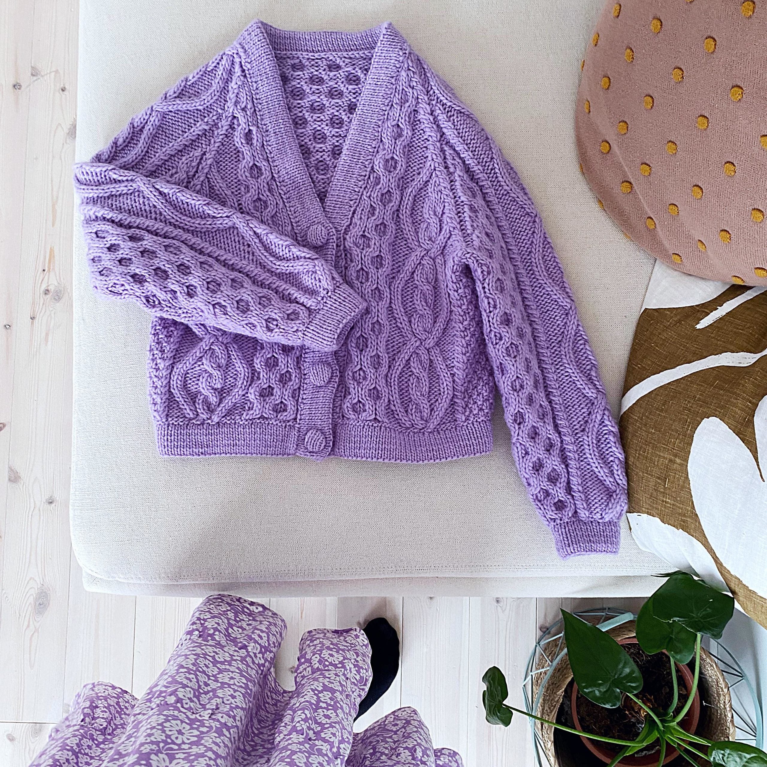 Lavender cardigan