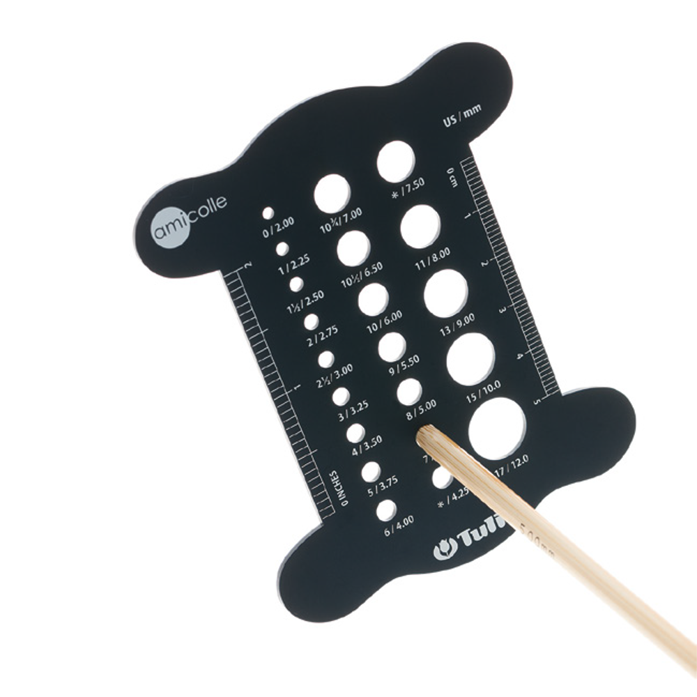 Knitting Gauge - White