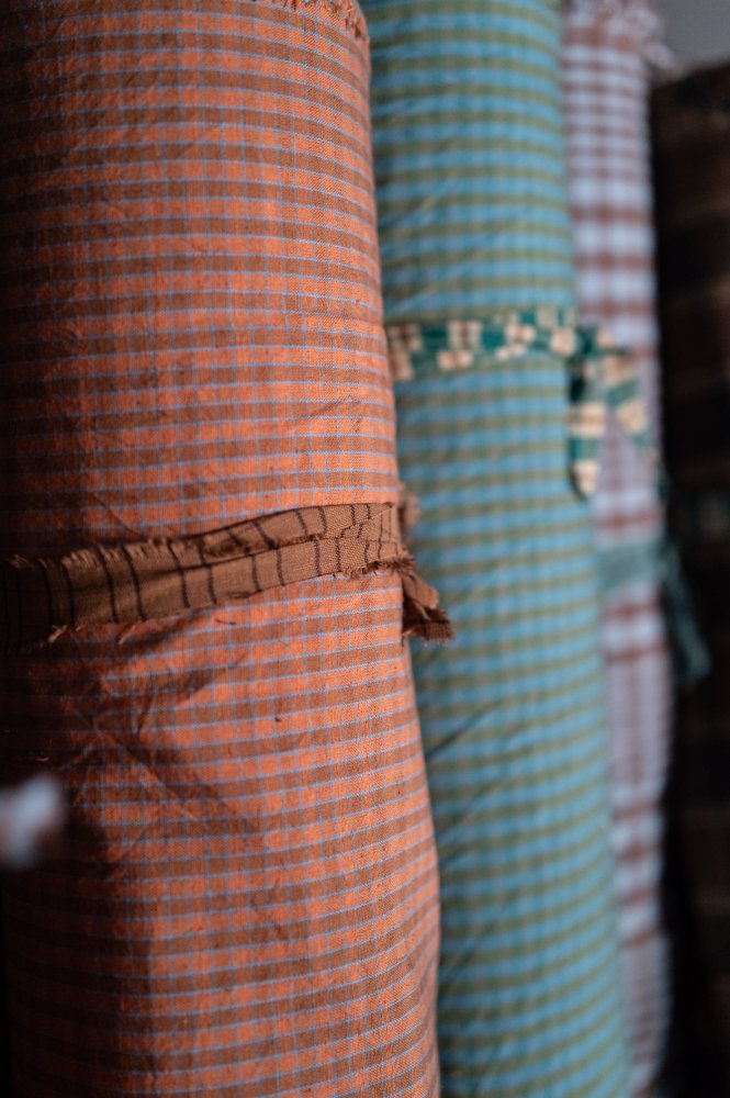 Dusky Daya Organic Cotton/Linen Check
