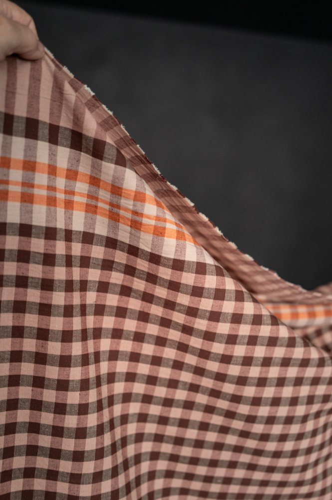 Flavour Notes Organic Cotton/Linen Gingham