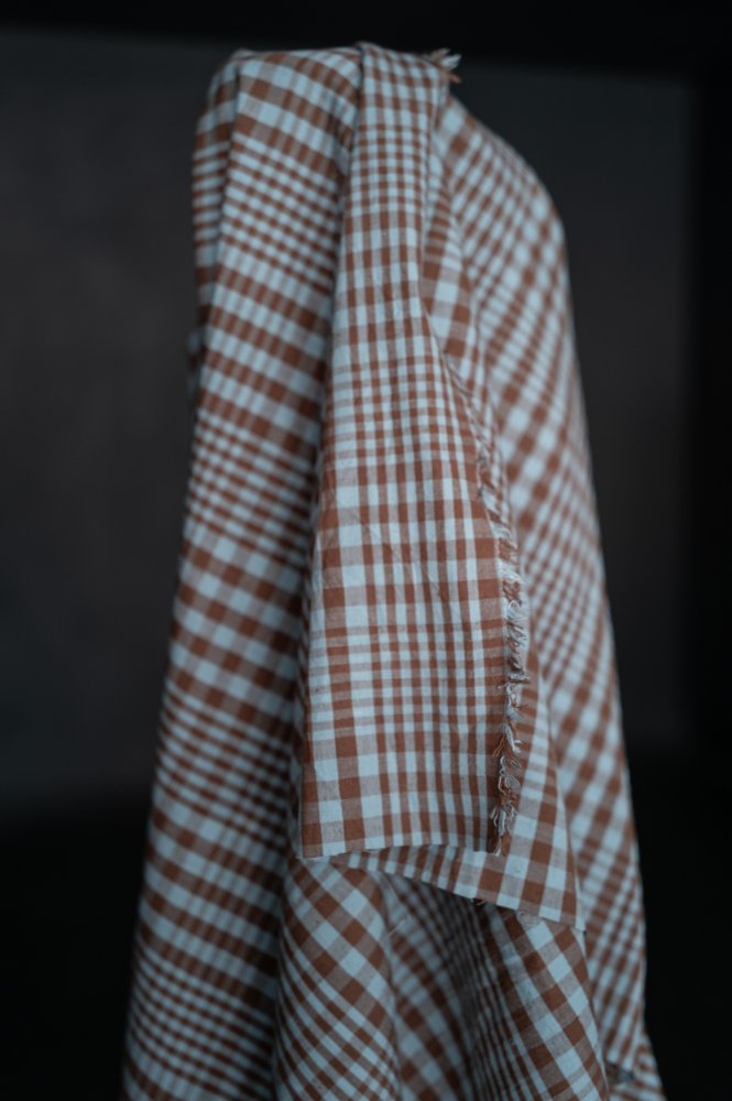 Frankie Check Organic Cotton/Linen Gingham