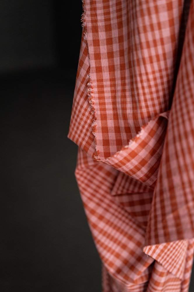 Sorbet Melt Organic Cotton/Linen Gingham