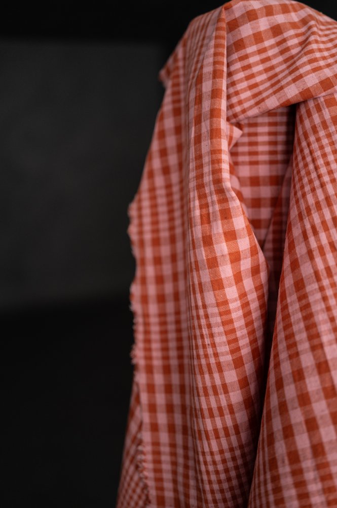 Sorbet Melt Organic Cotton/Linen Gingham