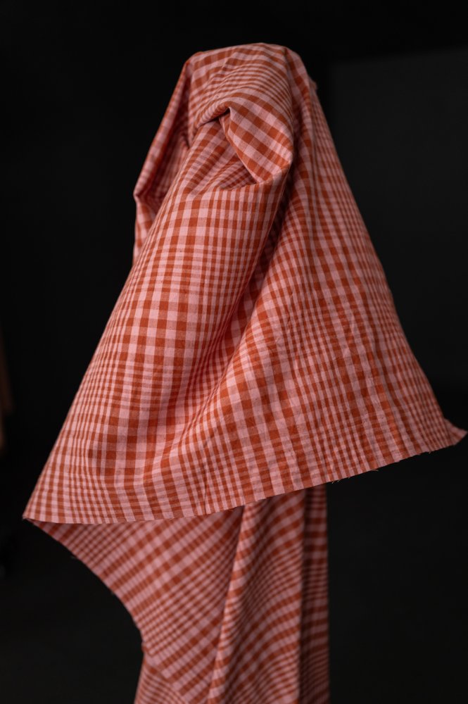 Sorbet Melt Organic Cotton/Linen Gingham