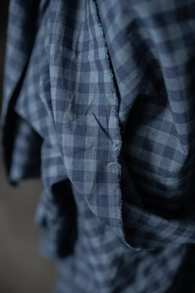 Uniform Blues Cotton/Linen Gingham