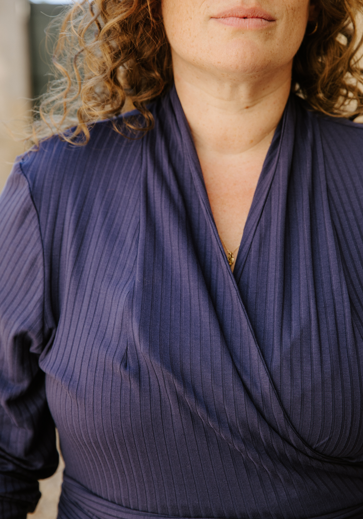 Cursive Wrap Top