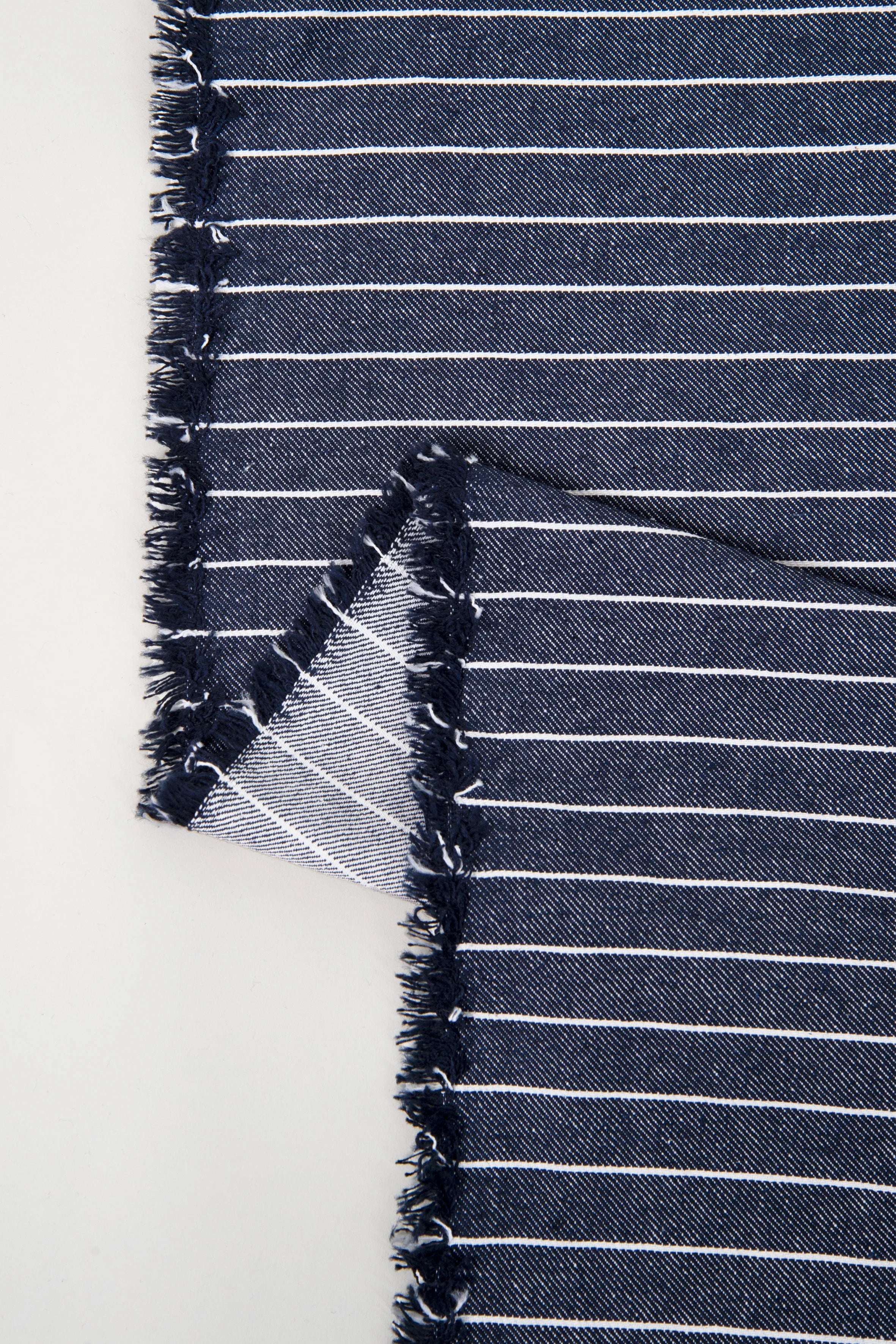 Denim Wide Stripes Mid Blue