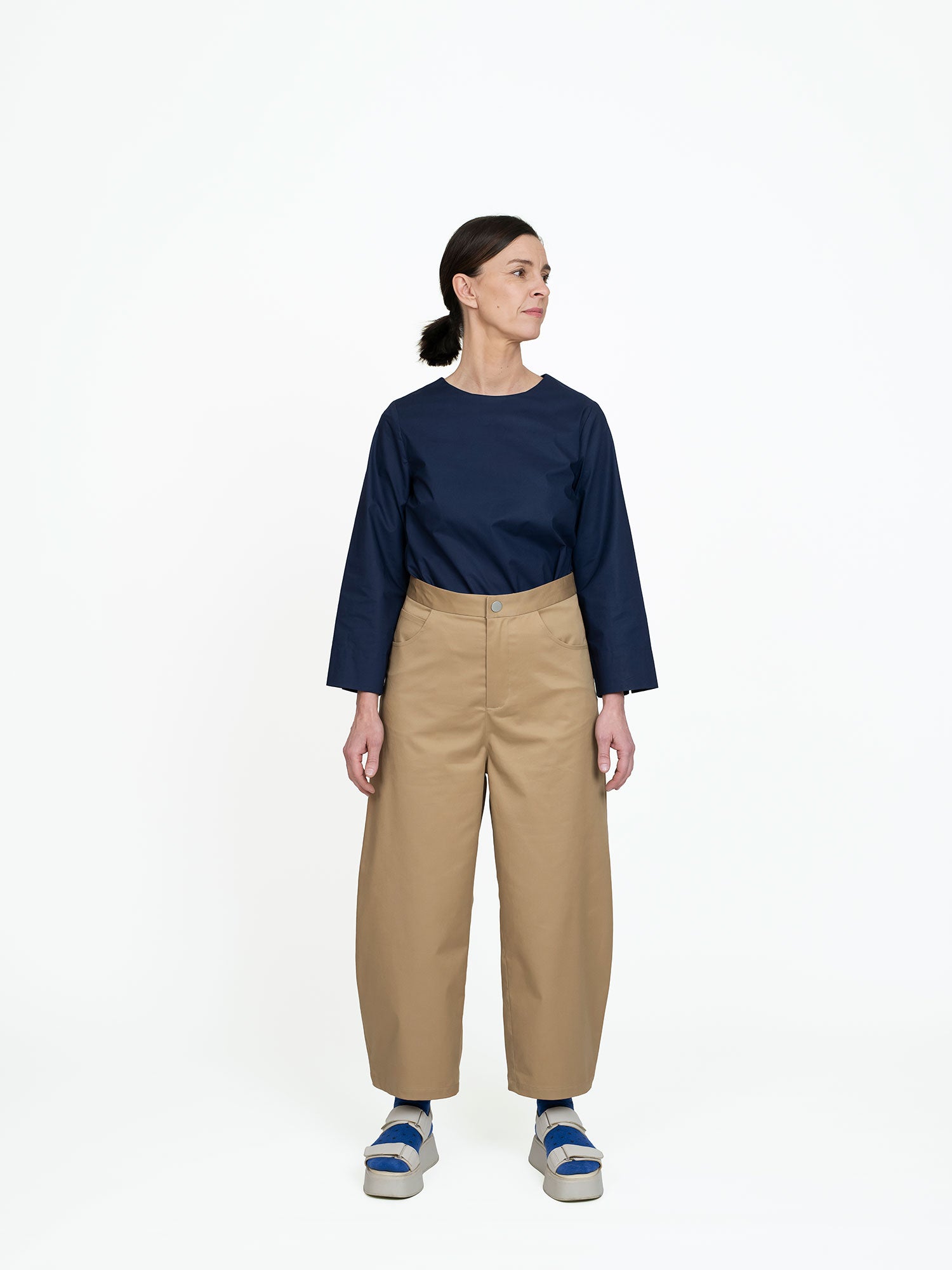 Barrel-Leg Trousers