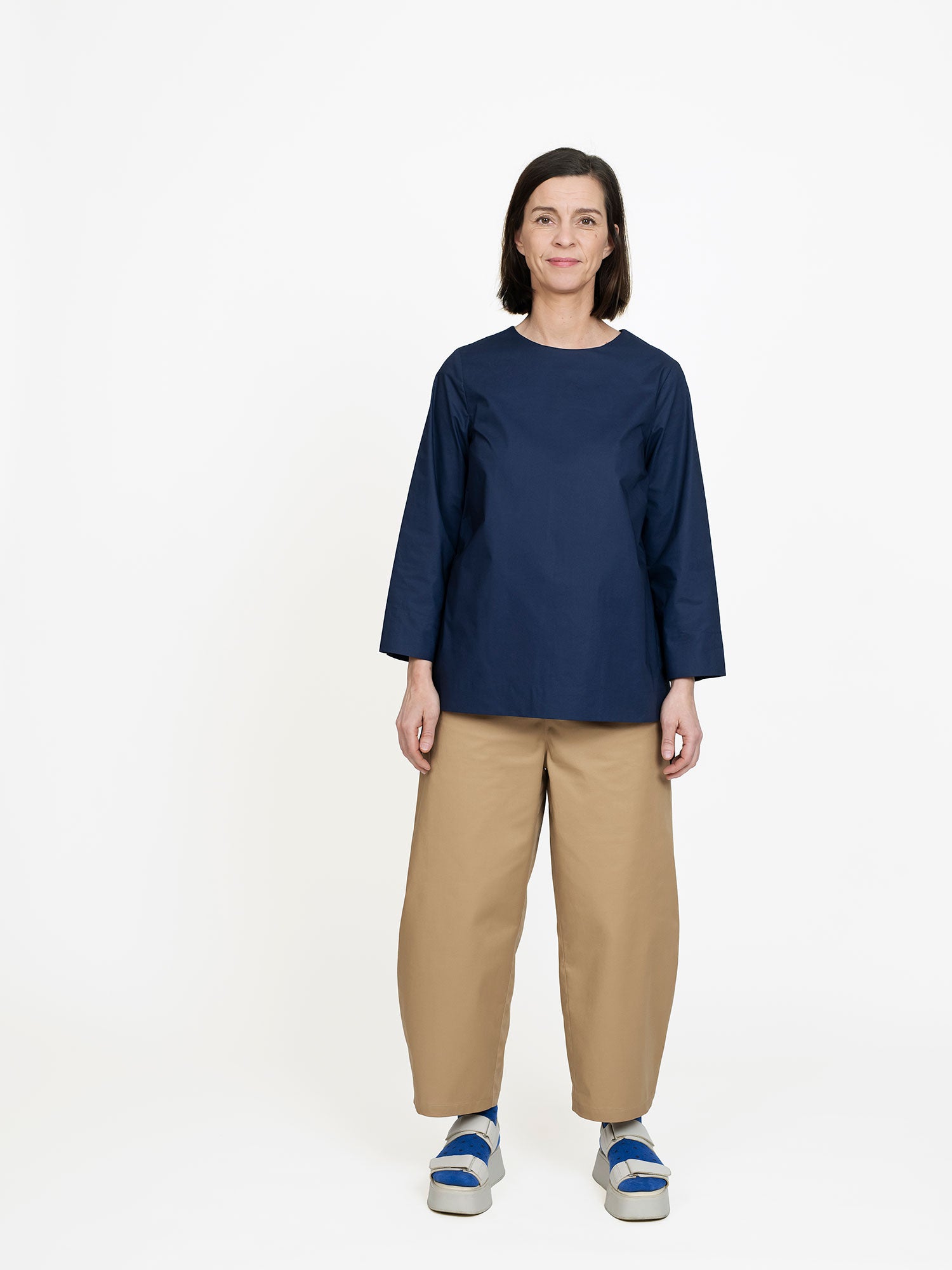 Barrel-Leg Trousers