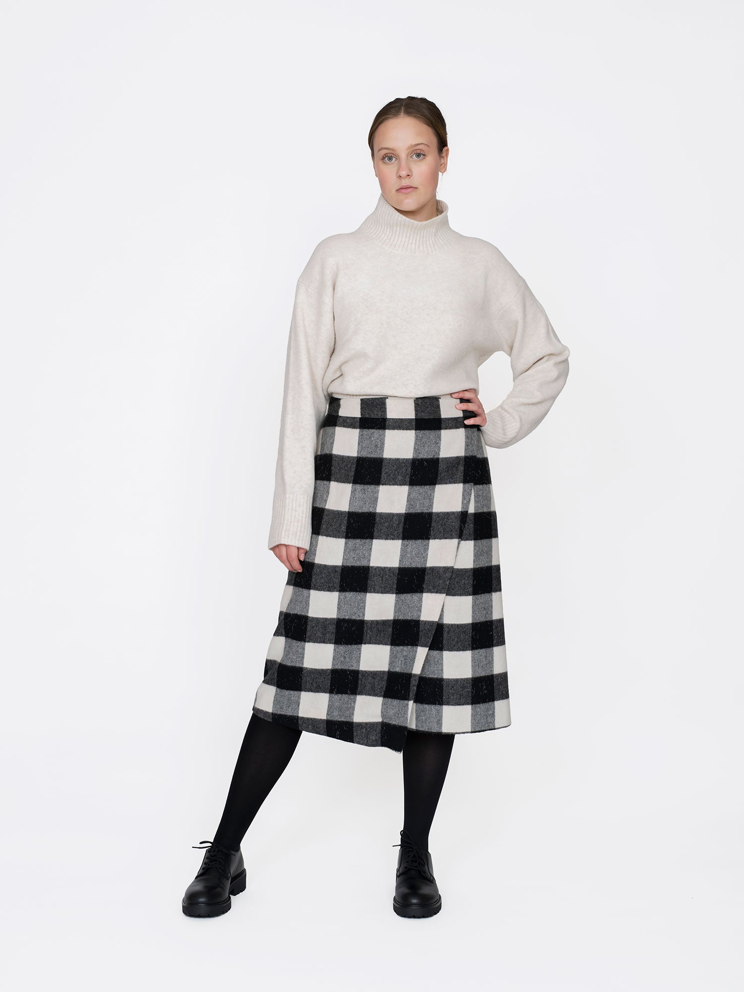 Asymmetric Midi Skirt